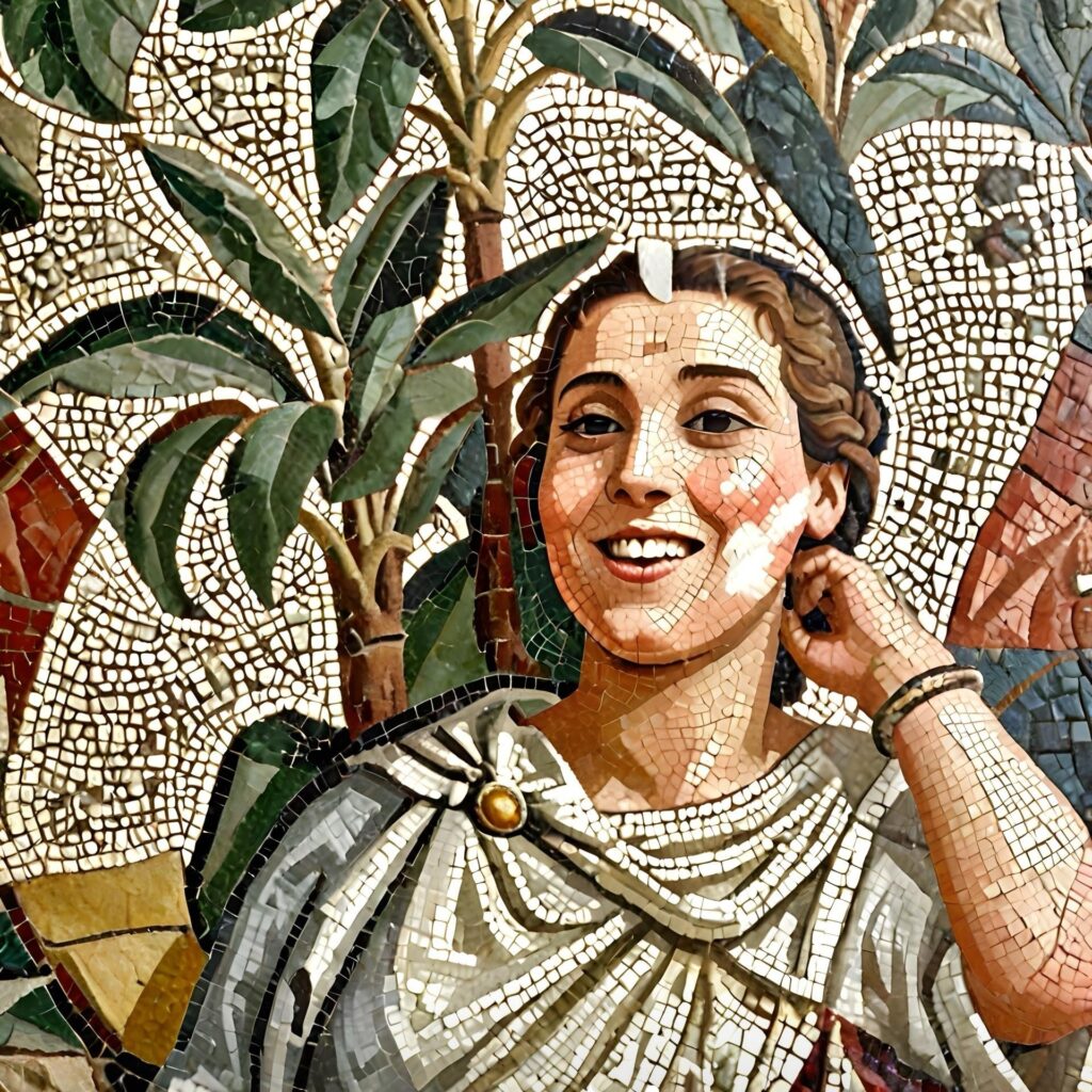 Mosaic of Raoufa herself